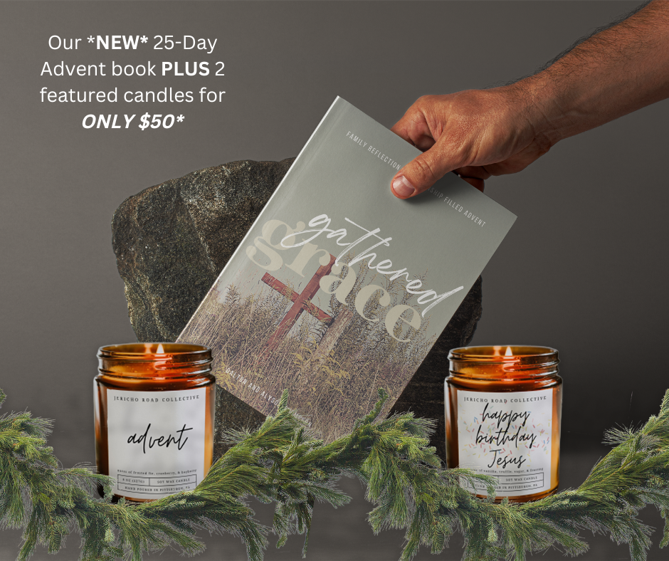 25-Day Advent Book PLUS 2 Featured Candles Bundle