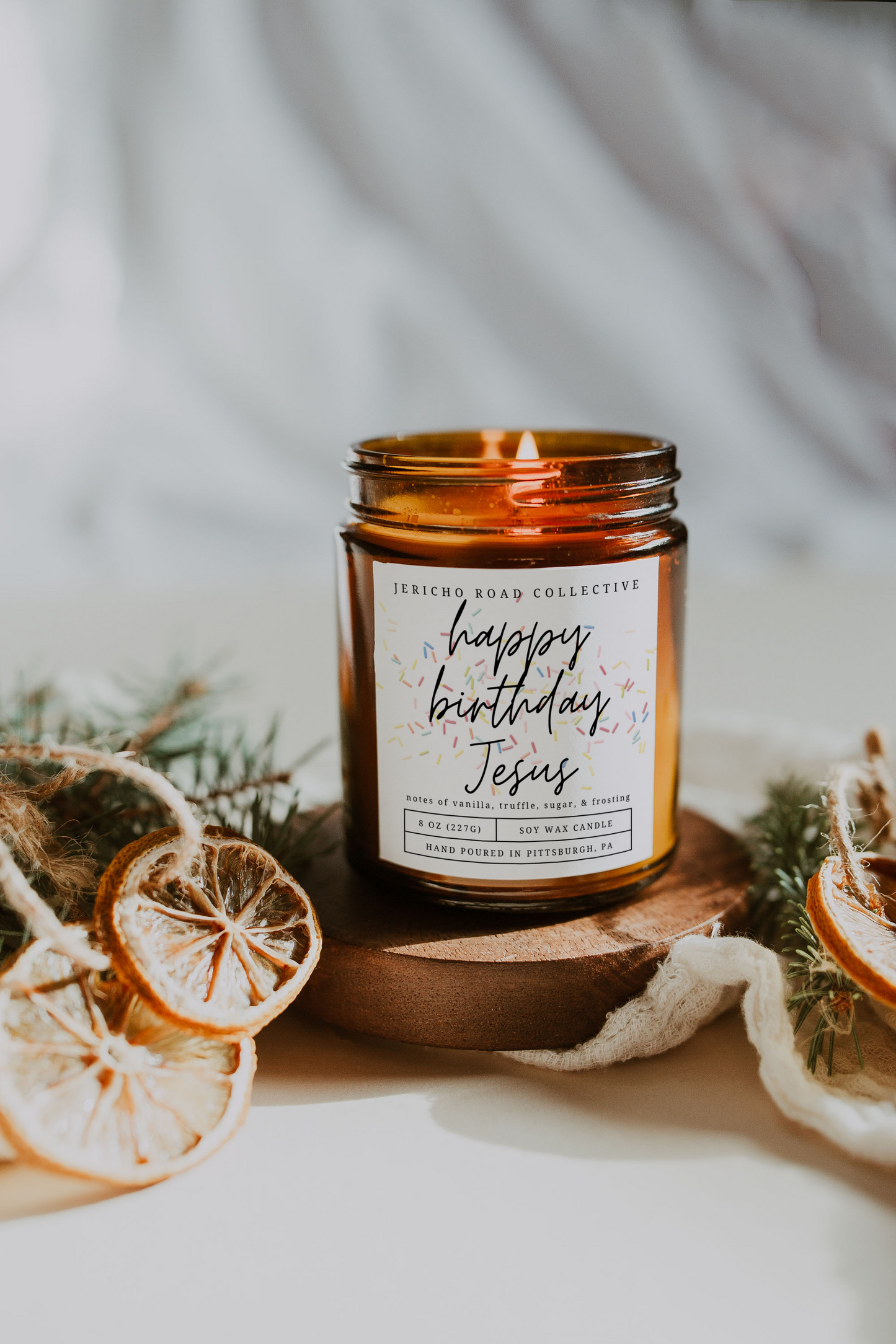 Happy Birthday Jesus Soy Wax Candle