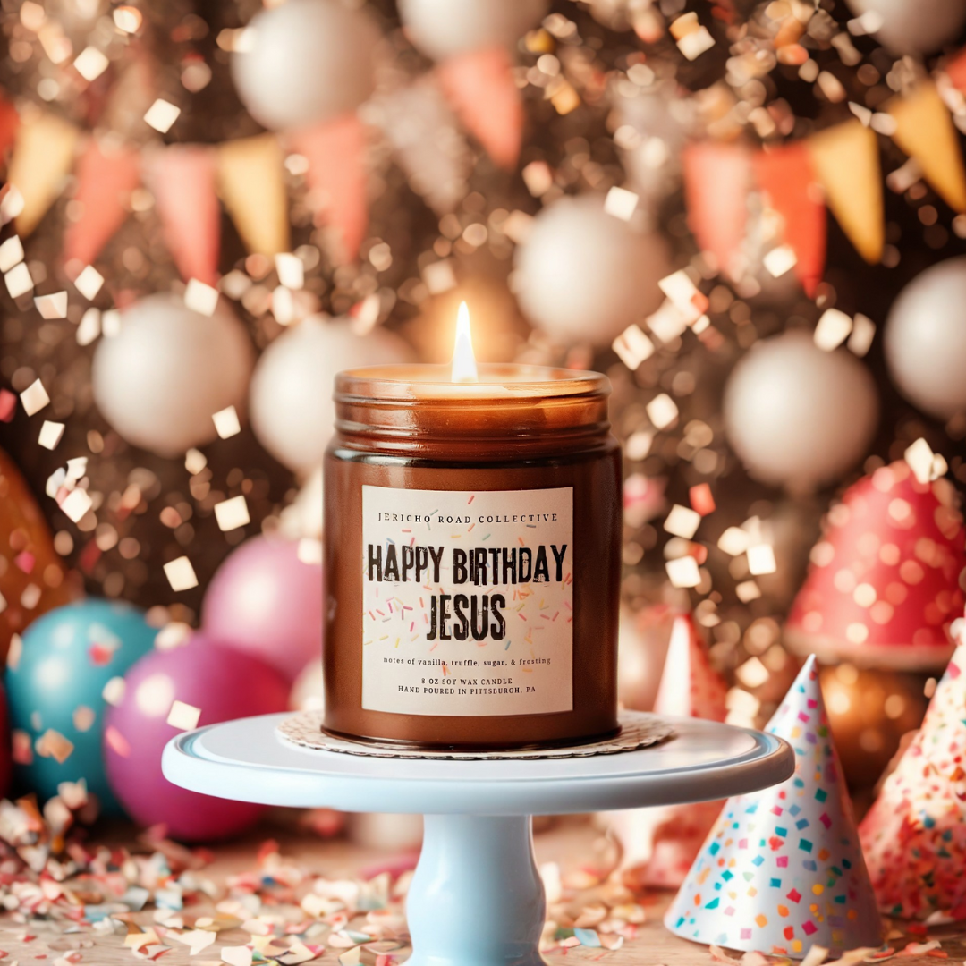 Happy Birthday Jesus Soy Wax Candle