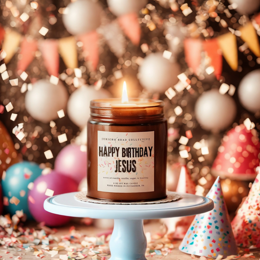 Happy Birthday Jesus Soy Wax Candle