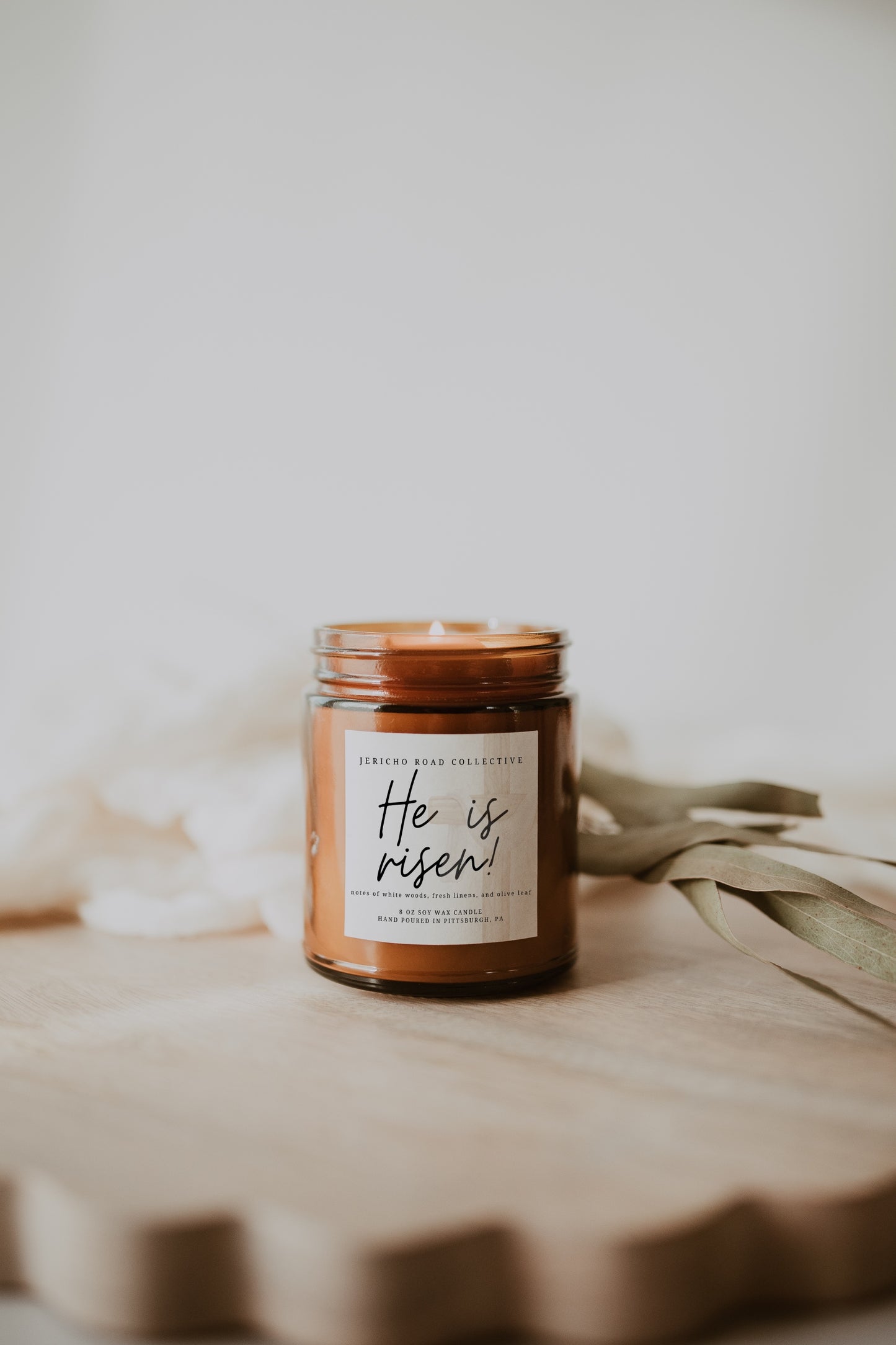 He is Risen!  Soy Wax Candle