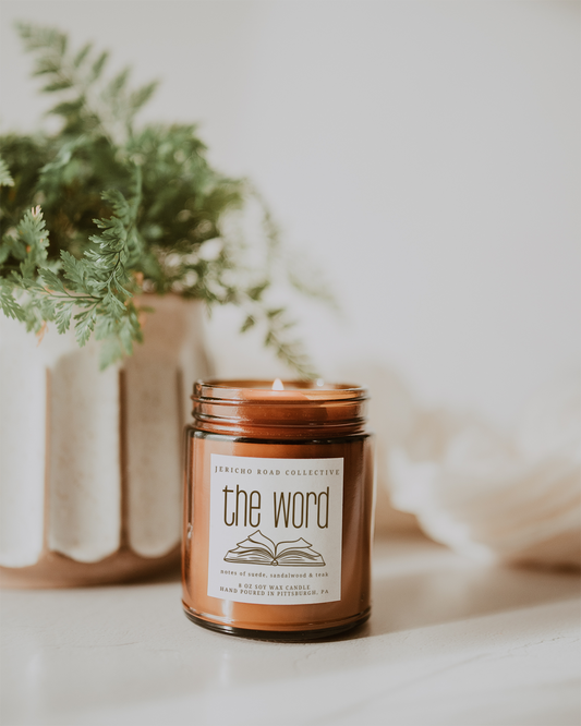 The Word Soy Wax Candle