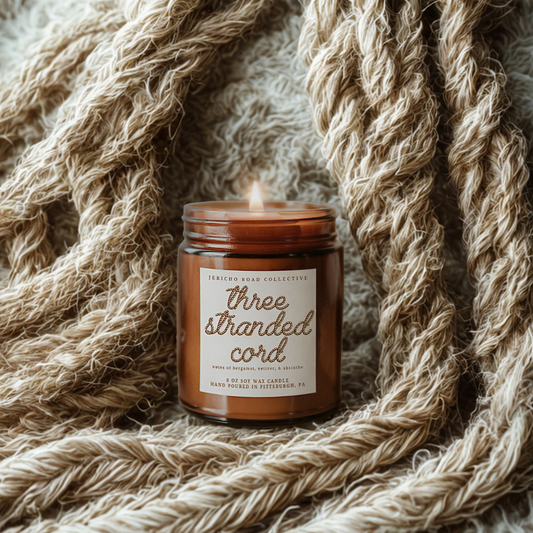 Three Stranded Cord Soy Wax Candle
